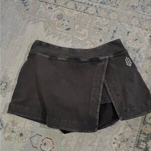 Free People Movement Hot Shot mini Skirt distressed black small